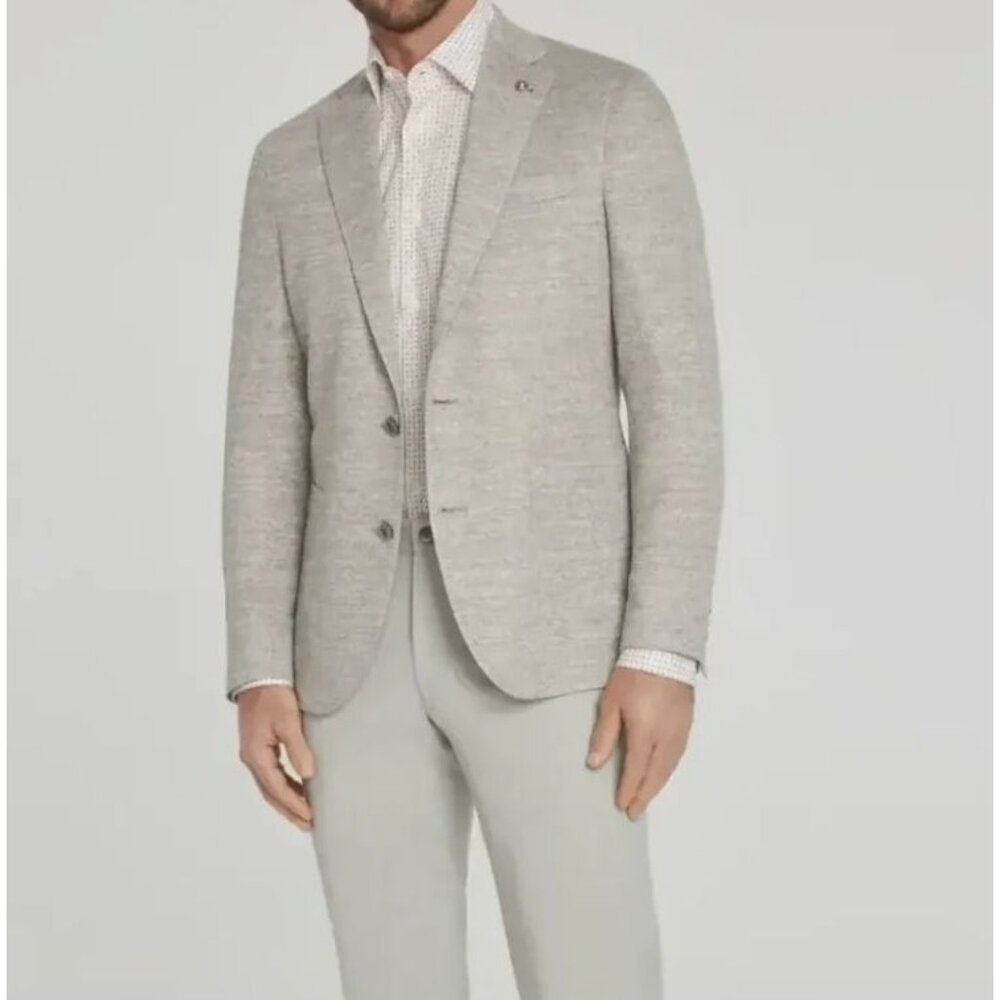 Elegant Light Gray Men's Blazer